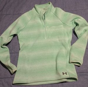 UNDER ARMOUR Turquoise Subtle Stripe Pullover!